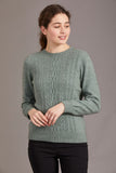 Lace Detail Possum Merino Crew Neck Jersey