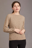 Lace Detail Possum Merino Crew Neck Jersey