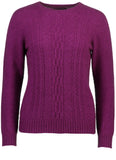 Lace Detail Possum Merino Crew Neck Jersey