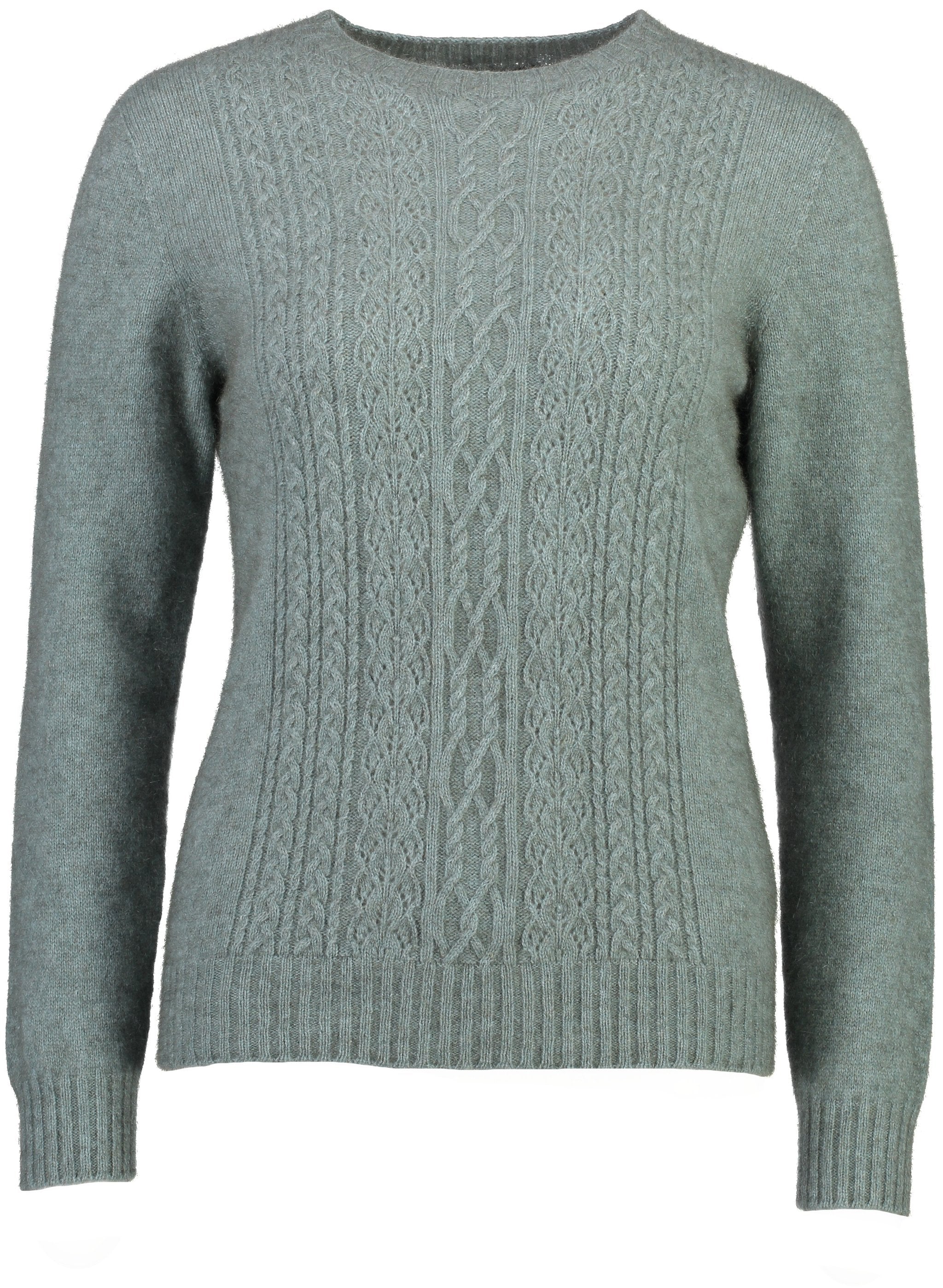 Lace Detail Possum Merino Crew Neck Jersey
