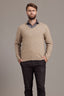 Rack Stitch Possum Merino V Neck Jersey