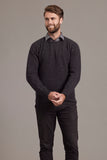 Rack Stitch Crew Neck Possum Merino Jersey