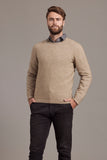 Rack Stitch Crew Neck Possum Merino Jersey