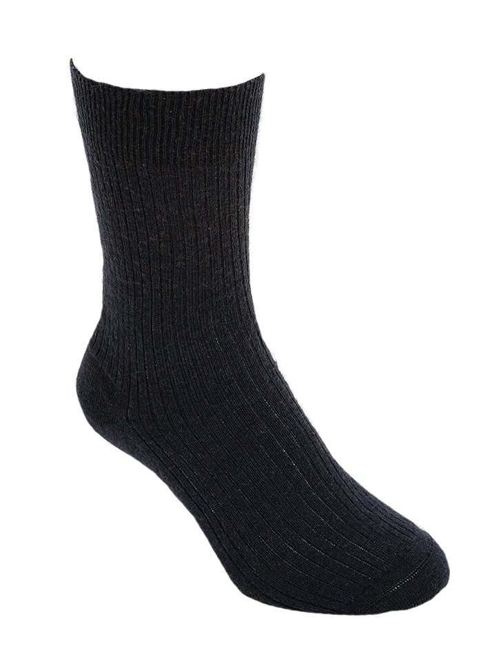 Ribbed Merino Wool Dress Socks