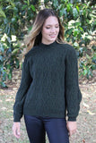 Cable Bell Sleeve Possum Merino Jumper
