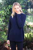 Stratus Cowl Neck Possum Merino Jumper