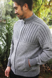 Full Zip Possum Merino Jacket with Pockets
