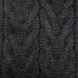 Rabbit Fur Pom Pom Possum Merino Cable Beanie