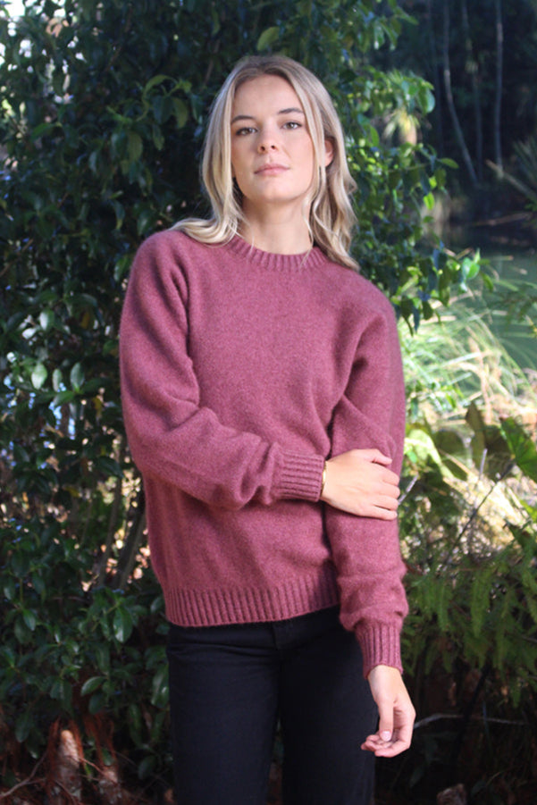 Plain Possum Merino Crew Neck Jumper