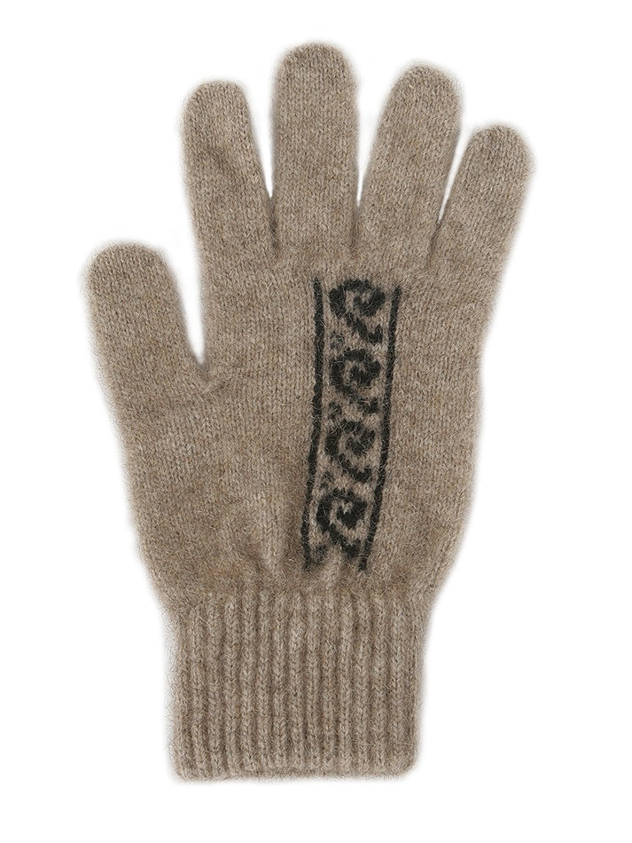 Koru Motif Possum Merino Glove