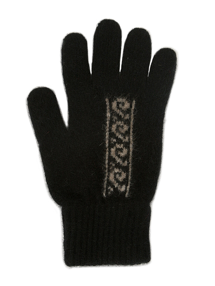 Koru Motif Possum Merino Glove