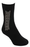 Koru Motif Possum Merino Socks