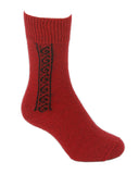 Koru Motif Possum Merino Socks
