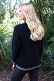 Motif Possum Merino Zip Cardigan