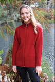 Plain Zip Possum Merino Cardigan