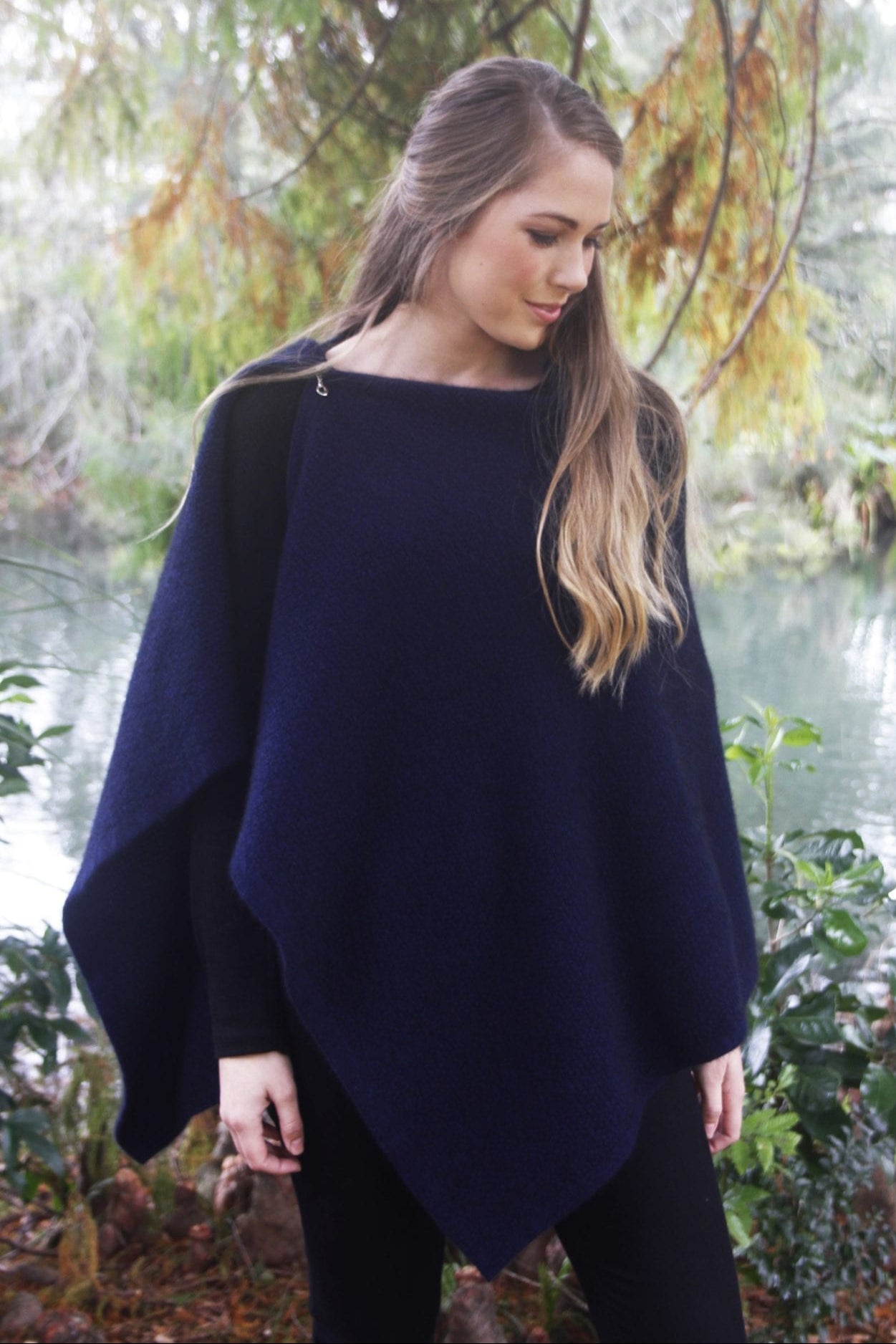 Zippered Possum Merino Wrap