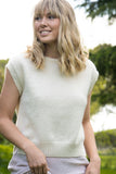 Plain Crew Neck Alpaca Vest