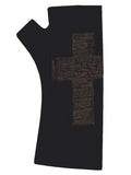 Cross Design Merino Wool Gloves