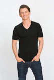 Short Sleeve Merino V Neck T-Shirt