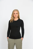 Women's Long Sleeve Merino Crew Neck T-Shirt