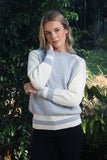 Banded Alpaca Wool Jumper-Dove2