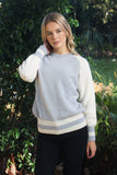 Banded Alpaca Wool Jumper-Dove4
