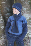 Roll Trim Possum Merino Scarf