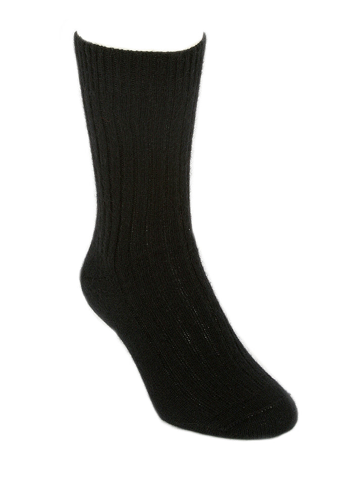 Casual Possum Merino Rib Sock Black