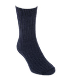 Casual Possum Merino Rib Sock Denim
