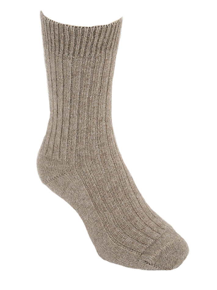 Casual Possum Merino Rib Sock Natural