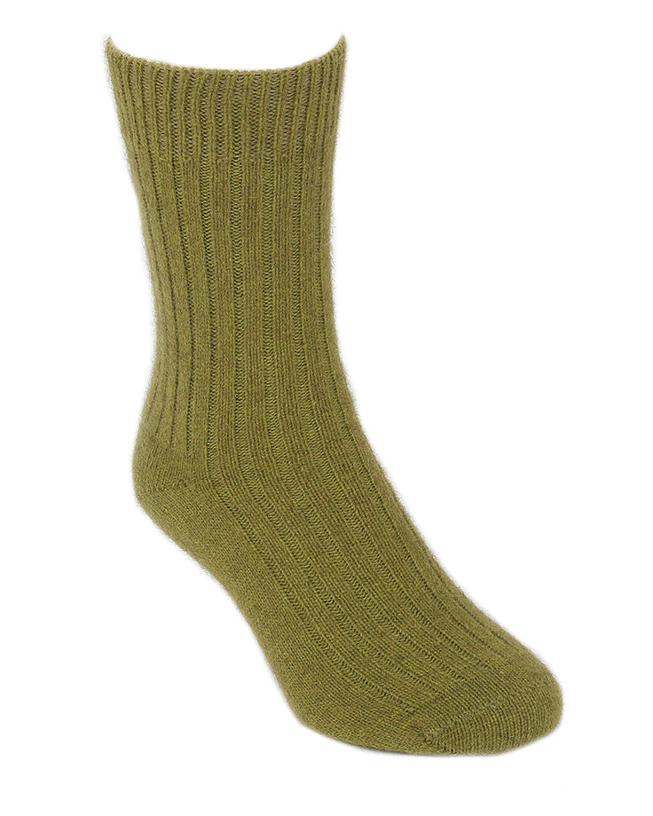 Casual Possum Merino Rib Sock Olive