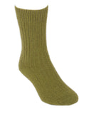 Casual Possum Merino Rib Sock Olive