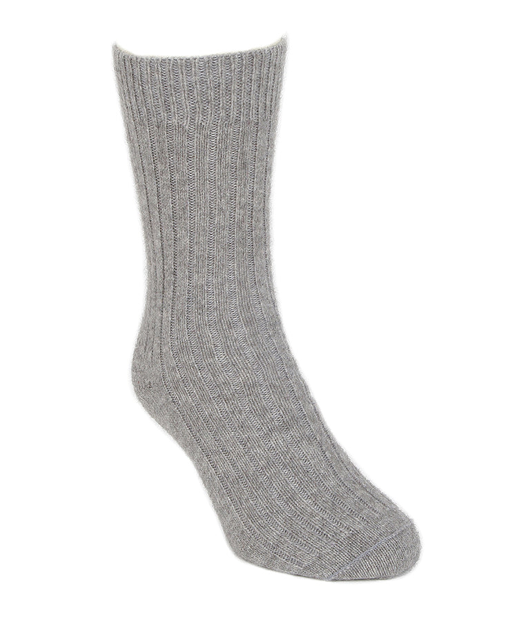 Casual Possum Merino Rib Sock Silver