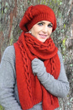 Chain Knit Possum Merino Scarf