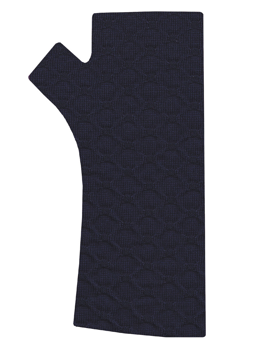 Crossed Textured Merino Wool Gloves