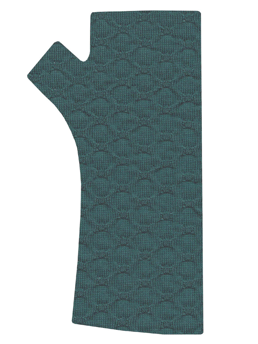 Crossed Textured Merino Wool Gloves