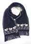 Sheep Motif Possum Merino Scarf
