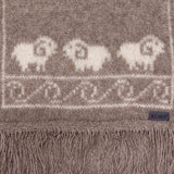 Sheep Motif Possum Merino Scarf