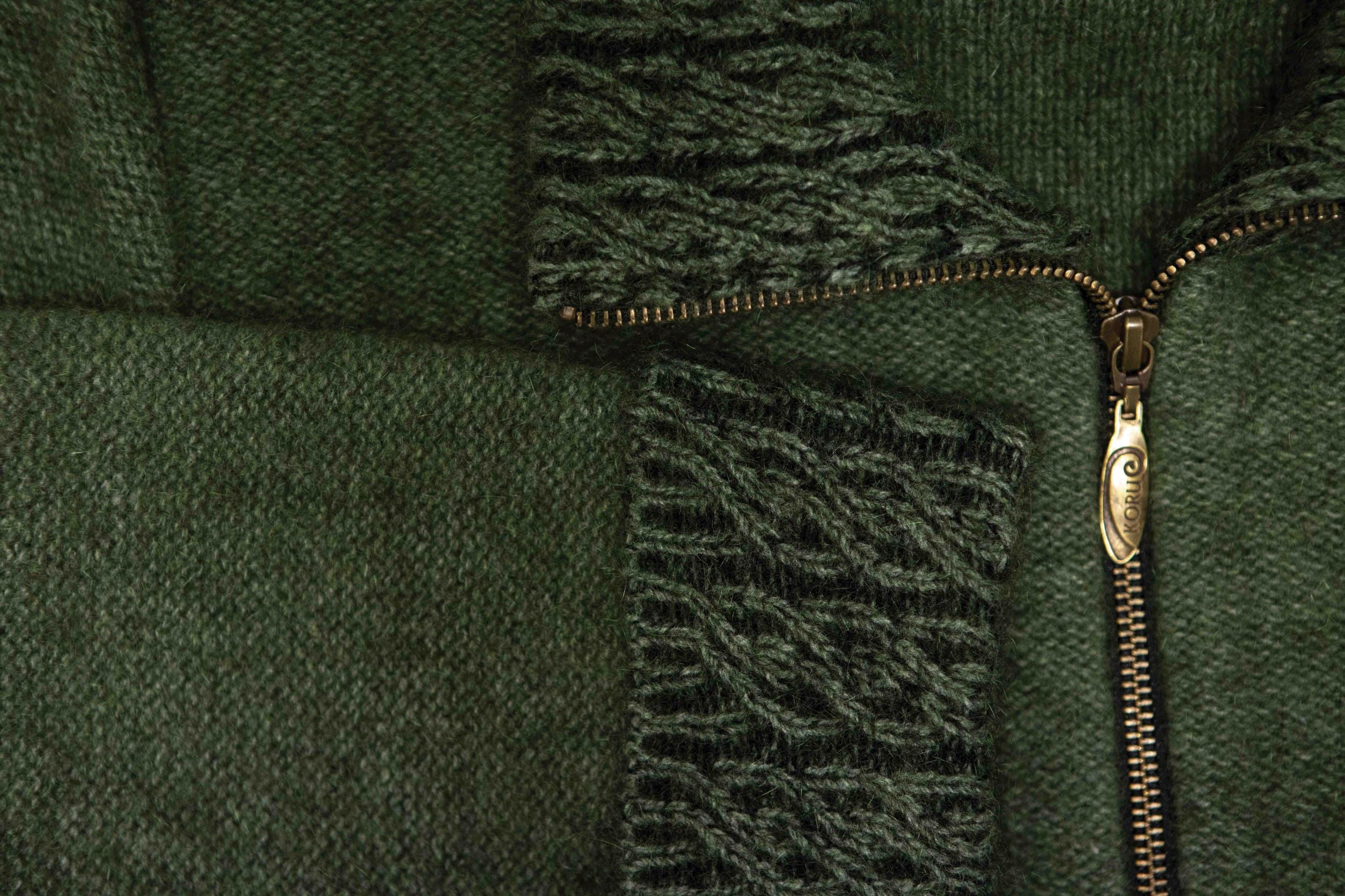 Two Tone Trim Possum Merino Jacket