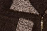 Possum Merino Two Tone Trim Jacket - Koru Knitwear