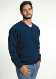 V Neck Possum Merino Jumper - Koru Knitwear