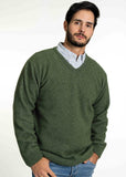 V Neck Possum Merino Jumper - Koru Knitwear