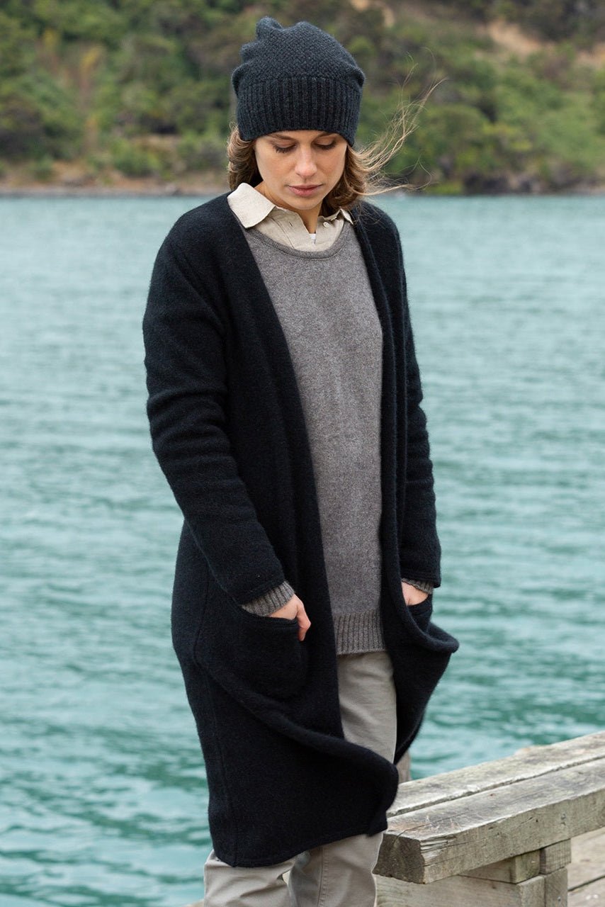 Longline Possum Merino Coat