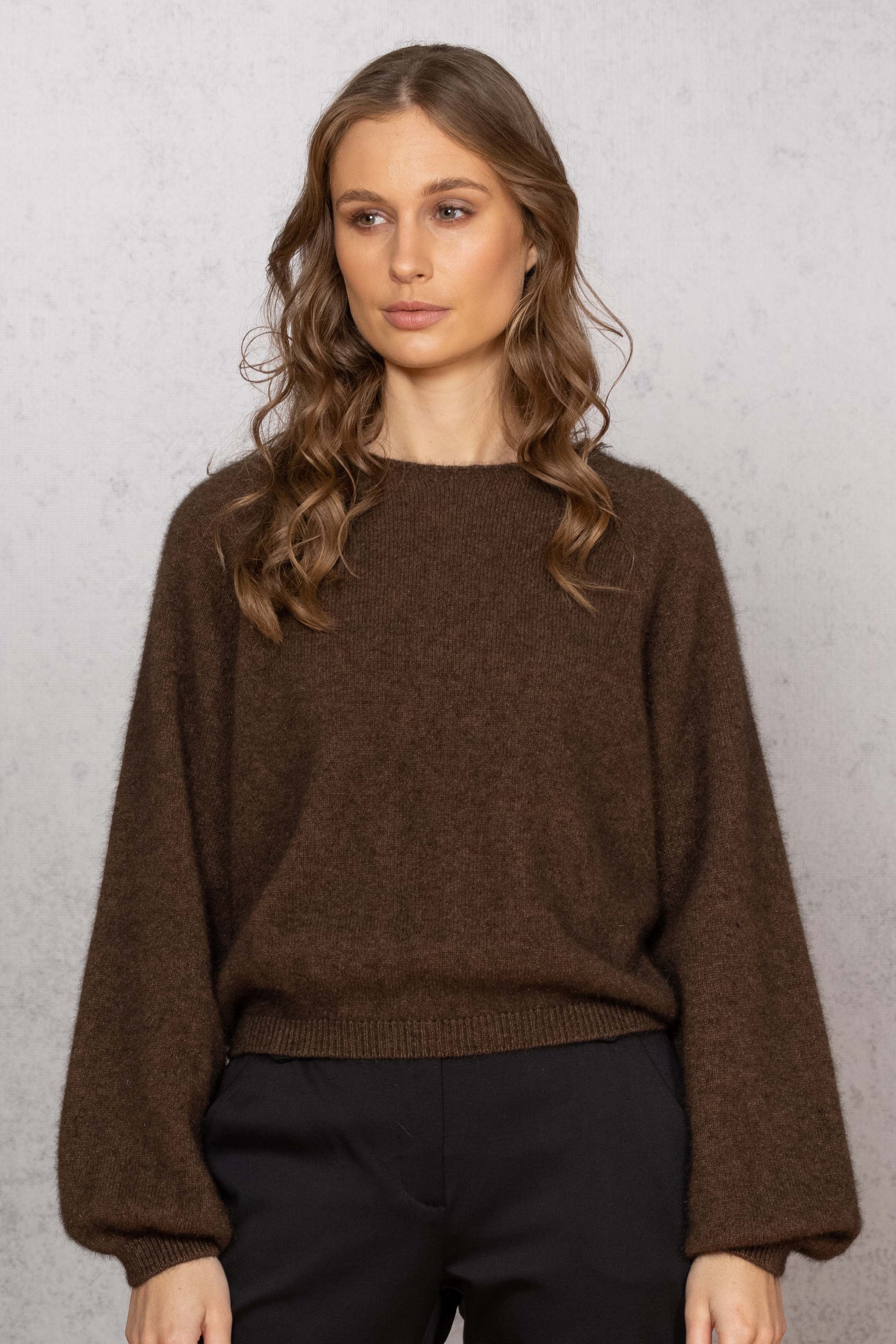 Bellow Sleeve Possum Merino Top