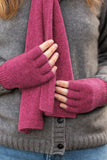 Fingerless Possum Merino Gloves NW