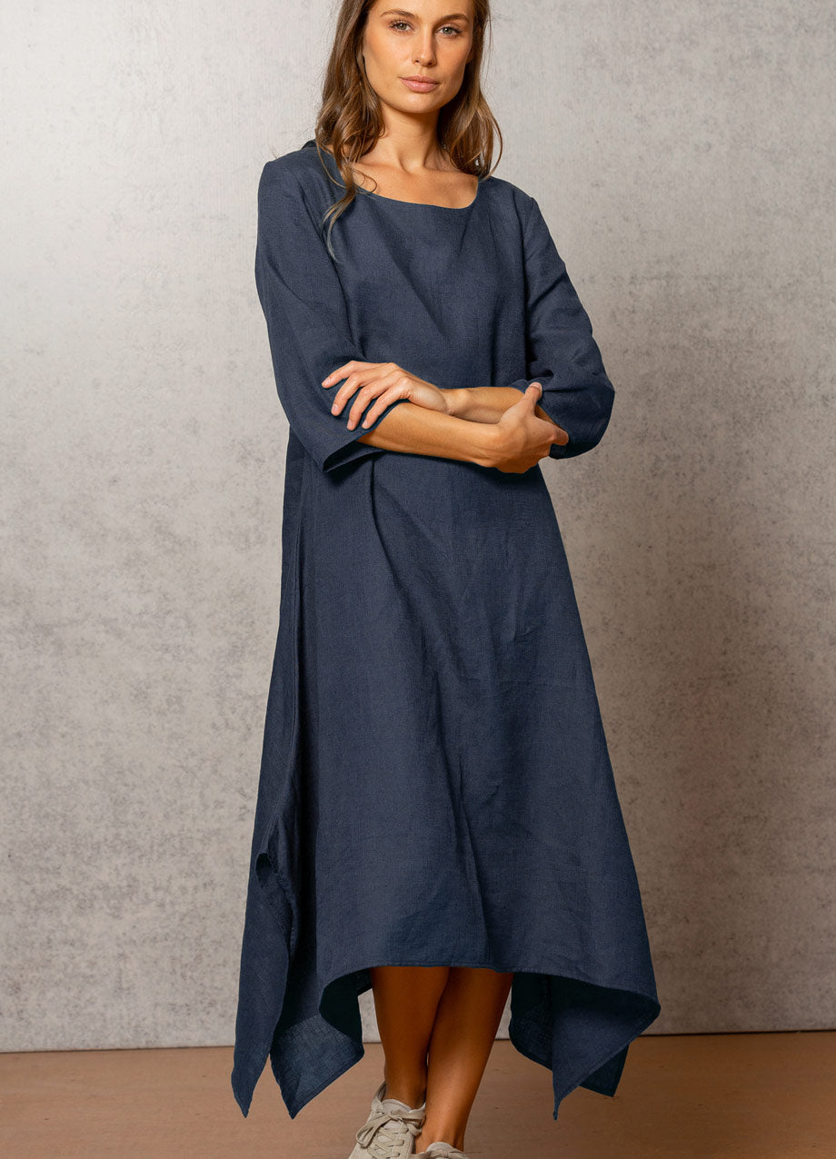 Linen Summer Weight Swing Dress