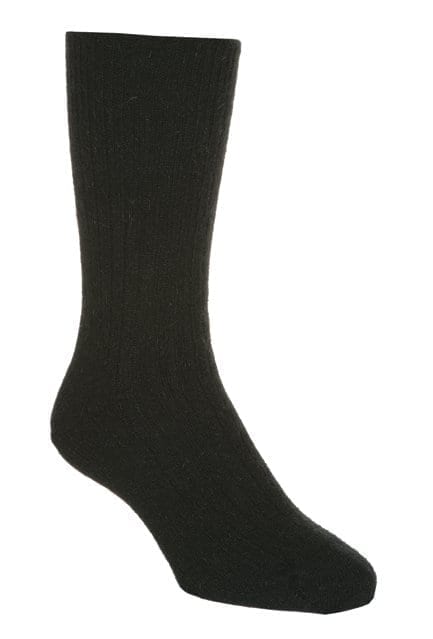 Plain Possum Merino Rib Sock