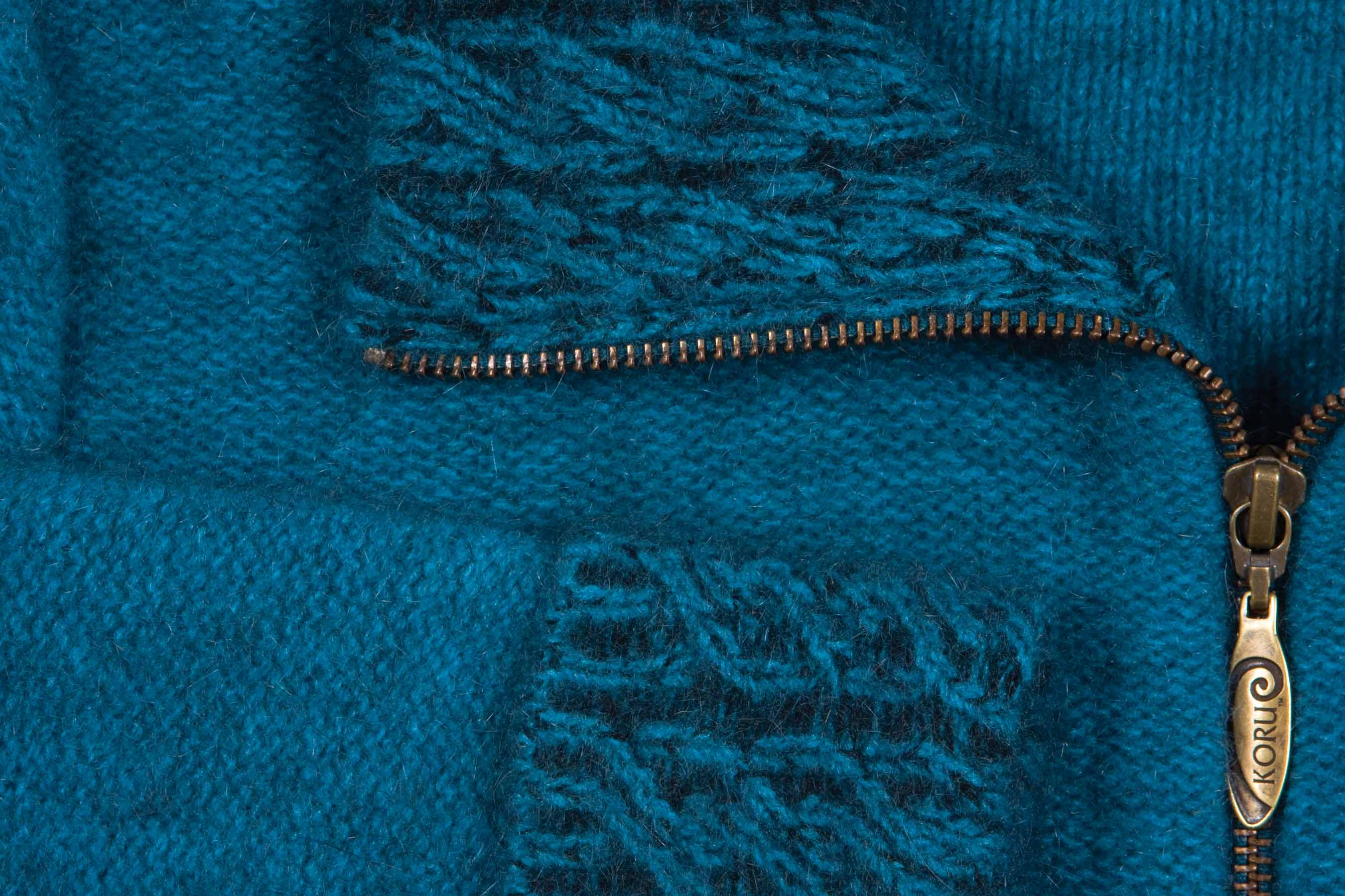 Two Tone Trim Possum Merino Jacket