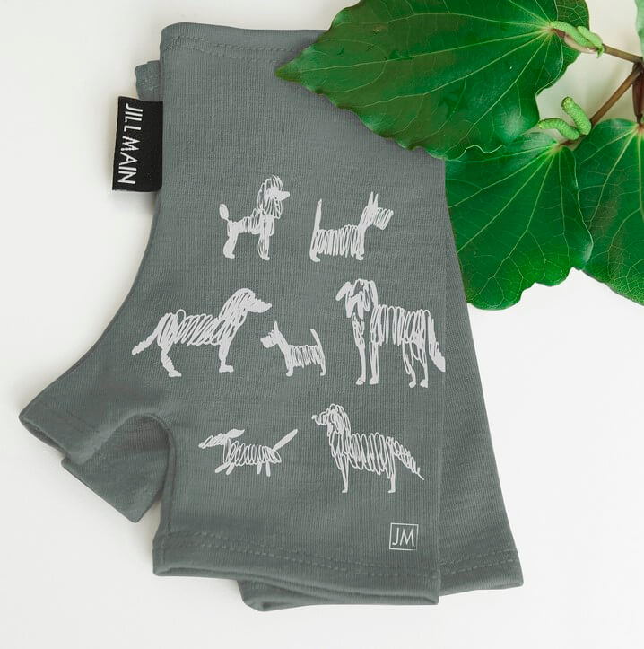 Merino Wool Pawsome Pooches Mitts - Jill Main