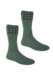 Wave Trim Possum Merino Socks